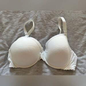 Aerie Cream Lace Accent Bra